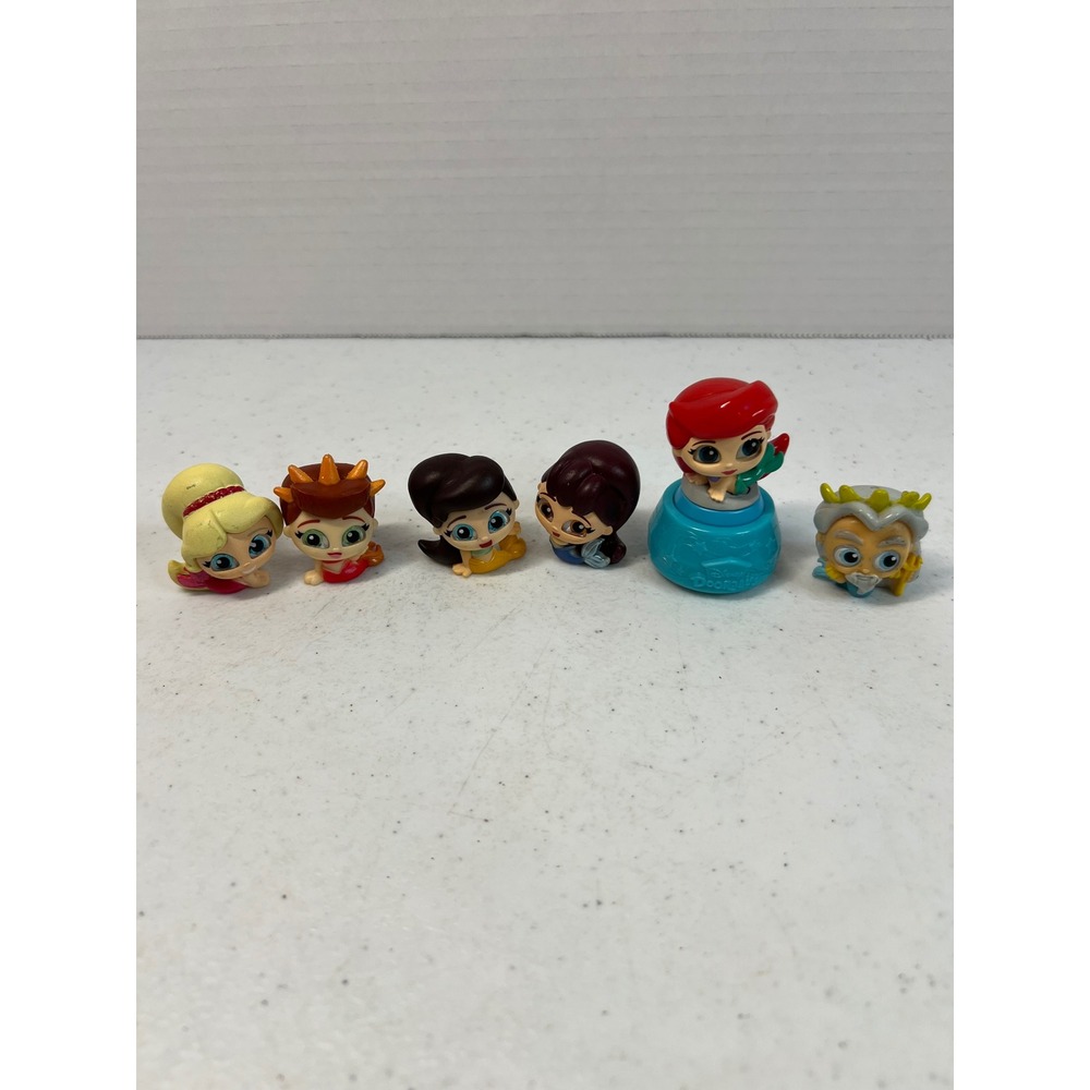 Disney Doorables Little Mermaid 5 Sisters King Triton & Micro Motion Ariel Lot